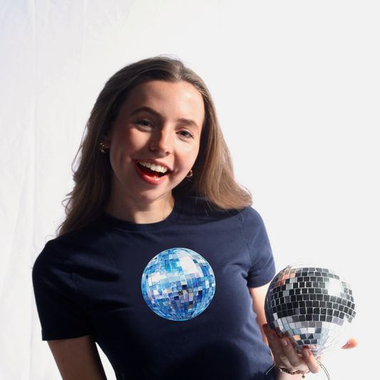 The Blue Disco Ball Baby Tee