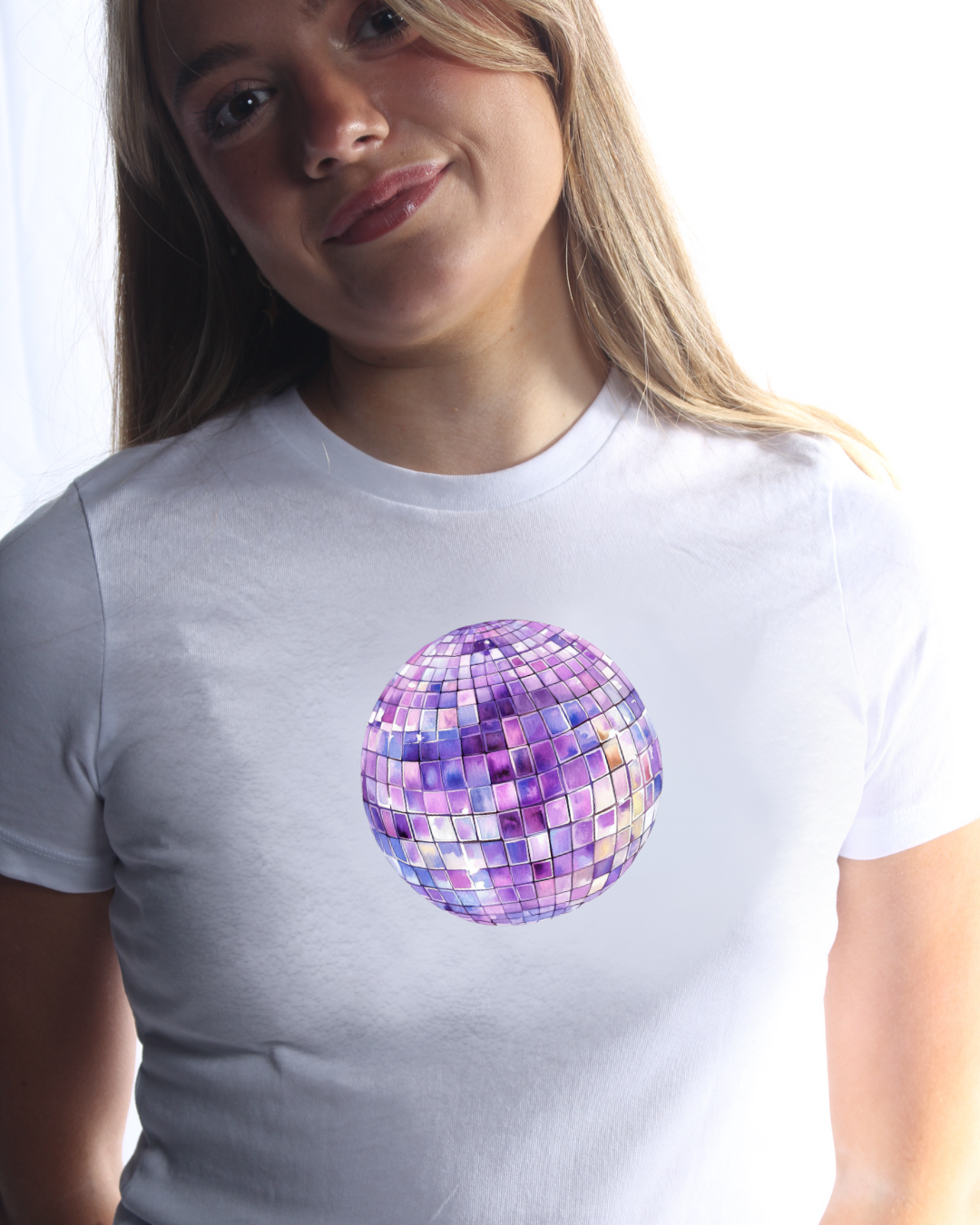 The Purple Disco Ball Baby Tee