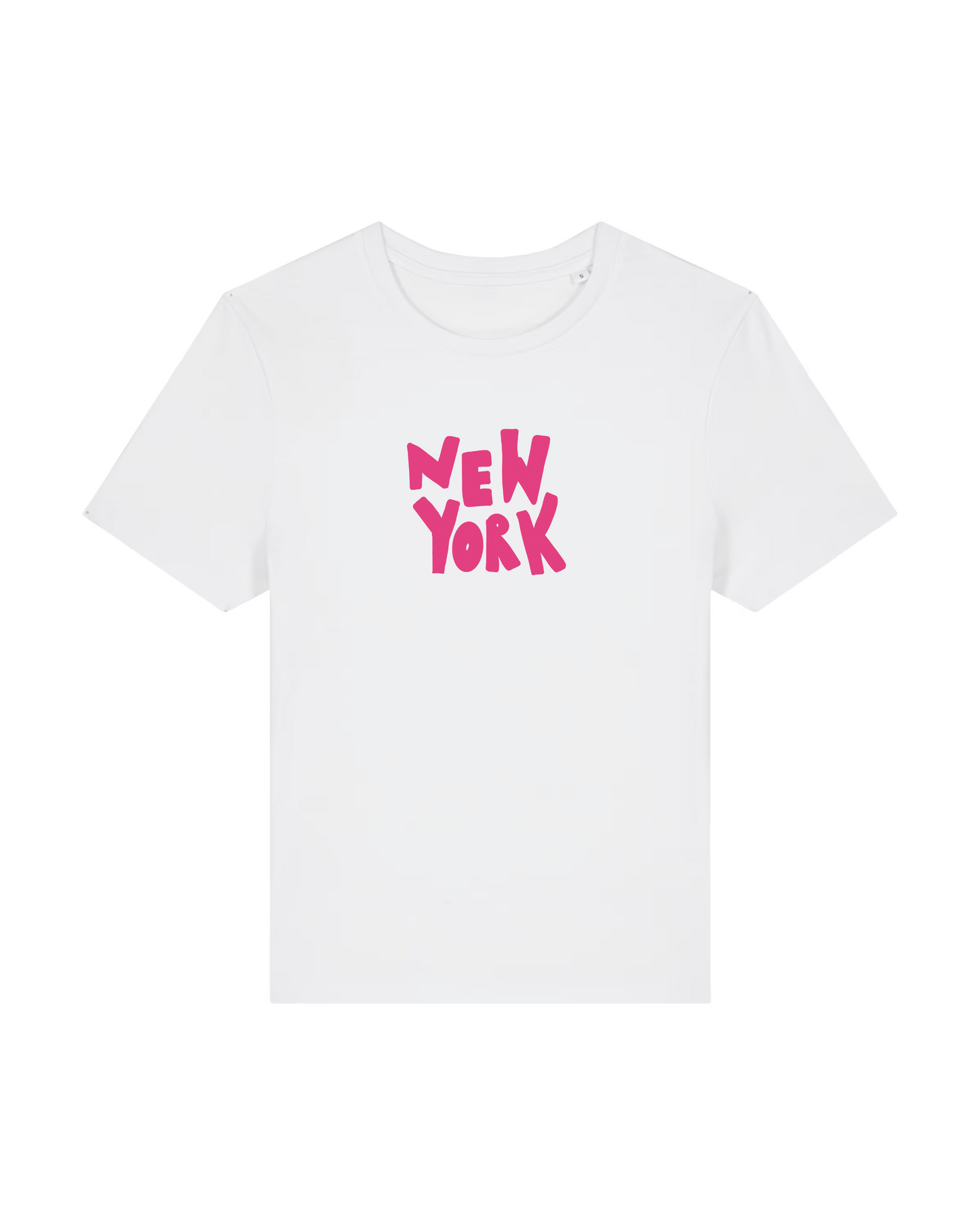 The New York Baby Tee White