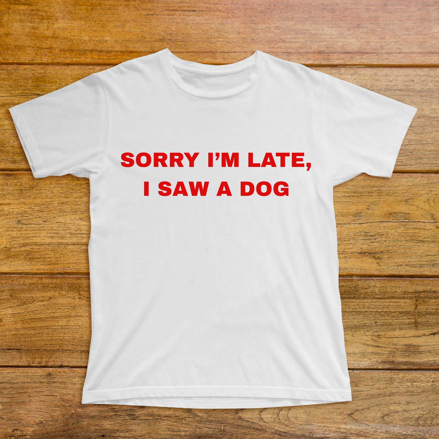 The Sorry I'm Late, I Saw A Dog Classic T-Shirt