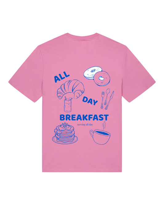 The All Day Breakfast Pink T-Shirt