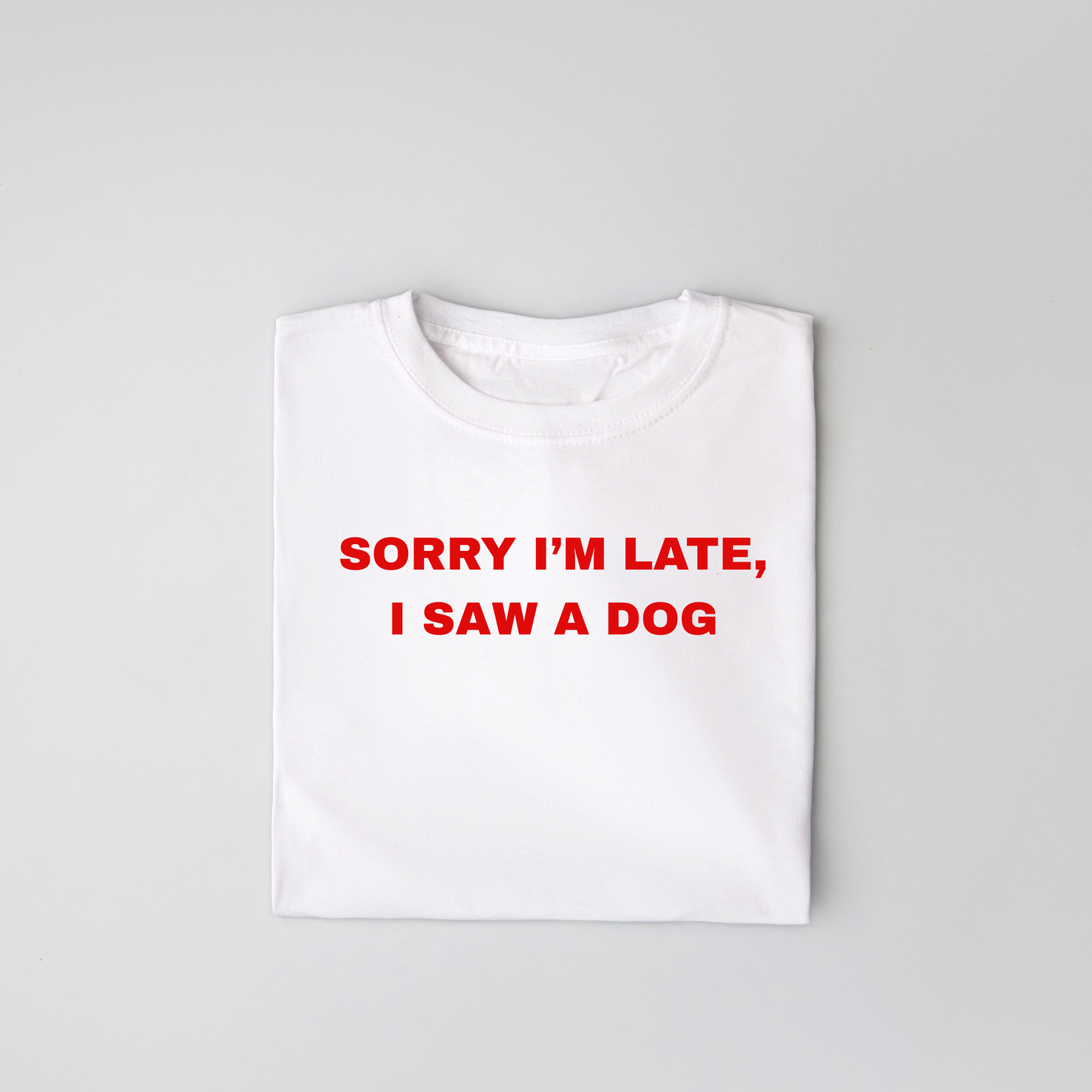 The Sorry I'm Late, I Saw A Dog Classic T-Shirt