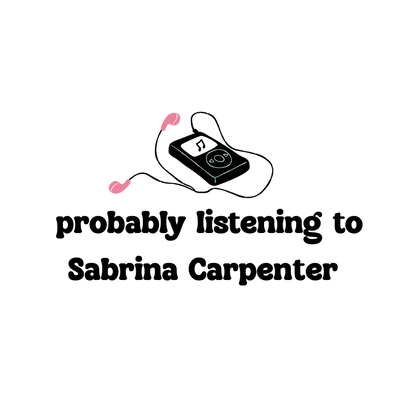 Probably Listening to Sabrina Carpenter Baby Tee